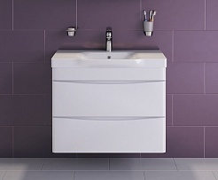 Am.Pm Тумба под раковину Like 80, подвесная, белый глянец – фотография-2